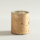 Meraki Glass Candle in Gold Antique